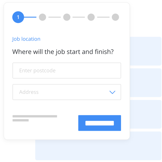 Set up a job